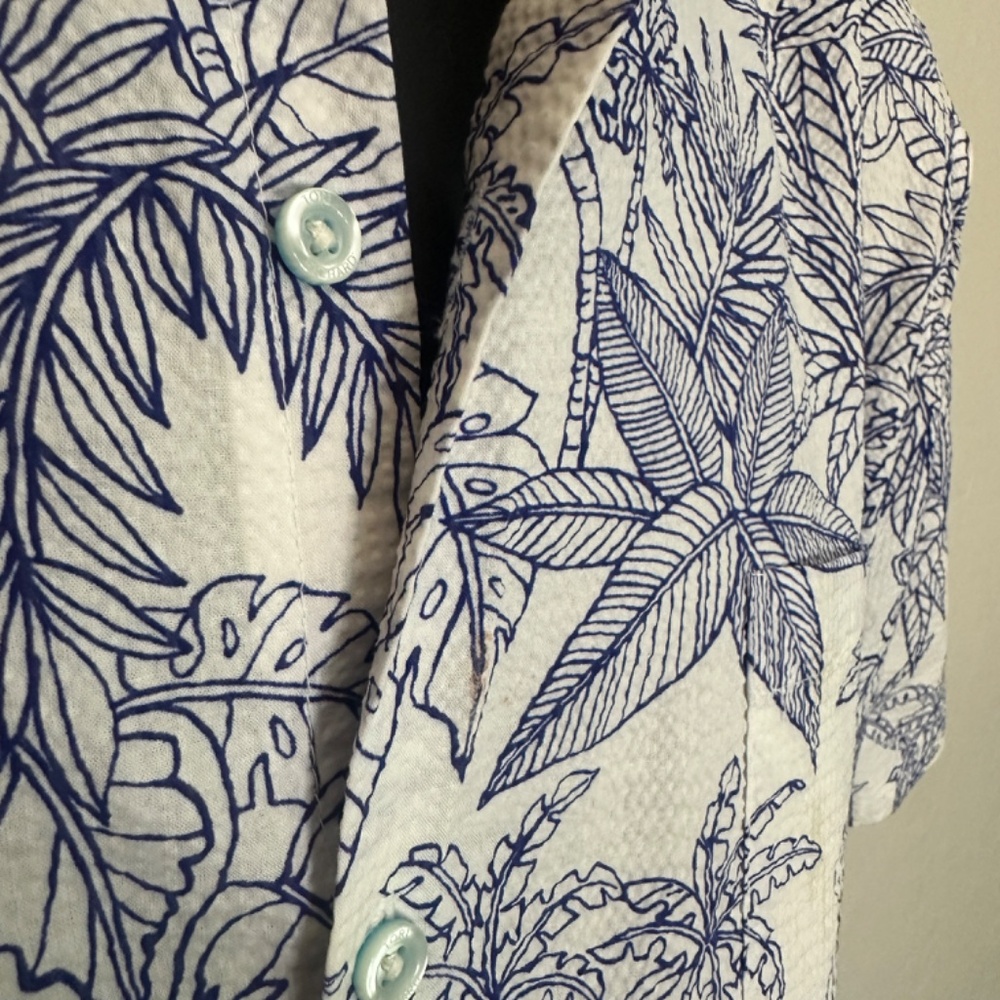 Tori Richard hort Sleeve Shirt XL Gently worn 100% cotton textured fabric - Picture 2 of 4